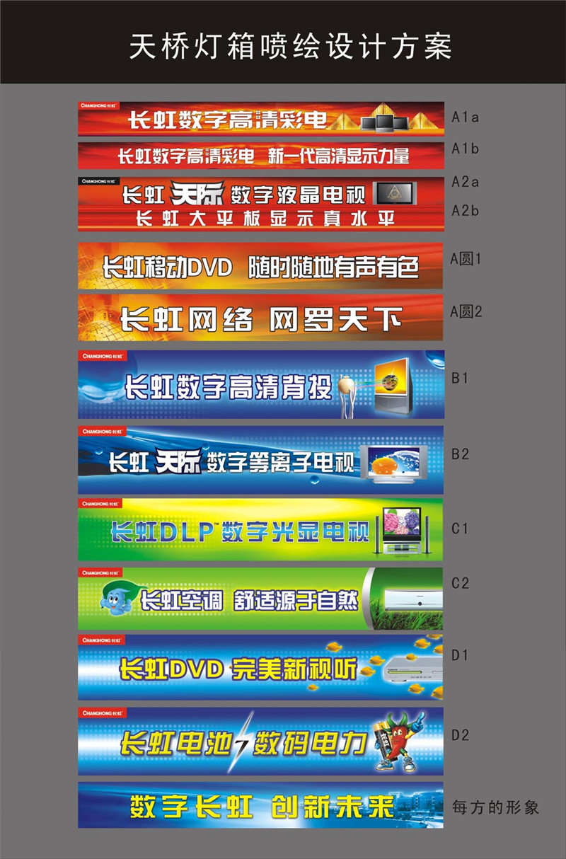 长虹天桥灯箱